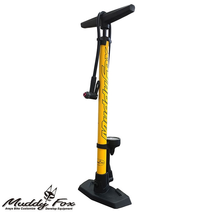 アラヤ MuddyFox Twin valve floor pumpアラヤ MuddyFox Twin valve floor pump